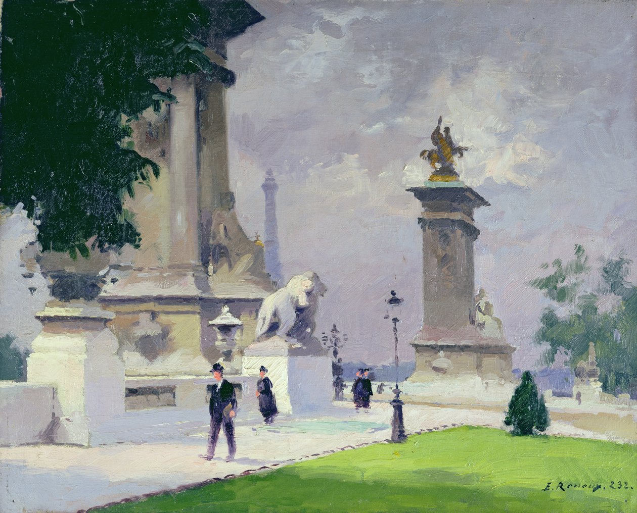 Ponte alexander iii, paris de Jules Ernest Renoux