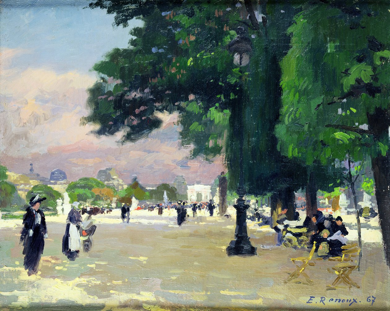As Tuileries de Jules Ernest Renoux