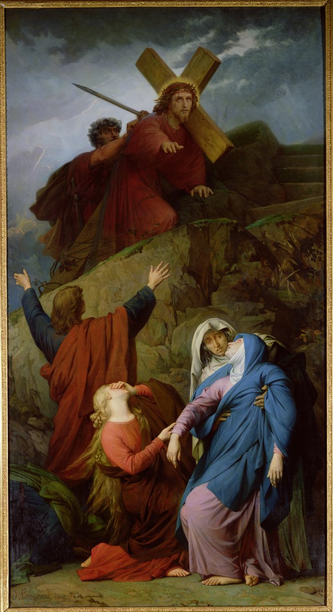 A Virgem do Calvário, 1861 de Jules Eugene Lenepveu