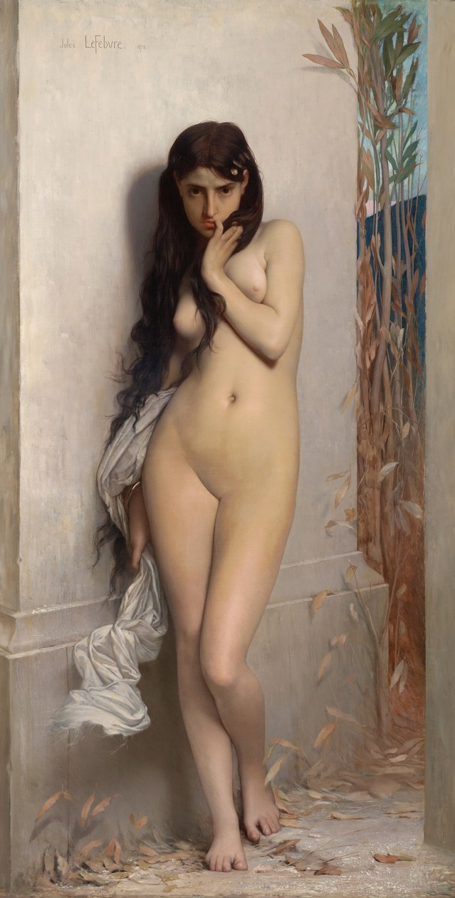 A Cigarra (Galeria Nacional de Victoria, Melbourne, 1872. Óleo sobre tela, 186,7 x 123,8 cm) .jpg de Jules Joseph Lefebvre