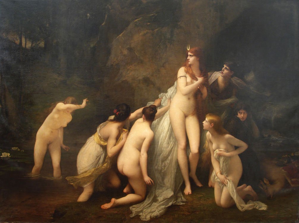 Diana surpreendeu de Jules Joseph Lefebvre