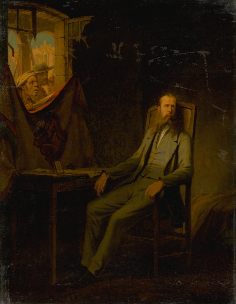 Imperador Maximiliano à noite antes da execução de Jules Marc Chamerlat