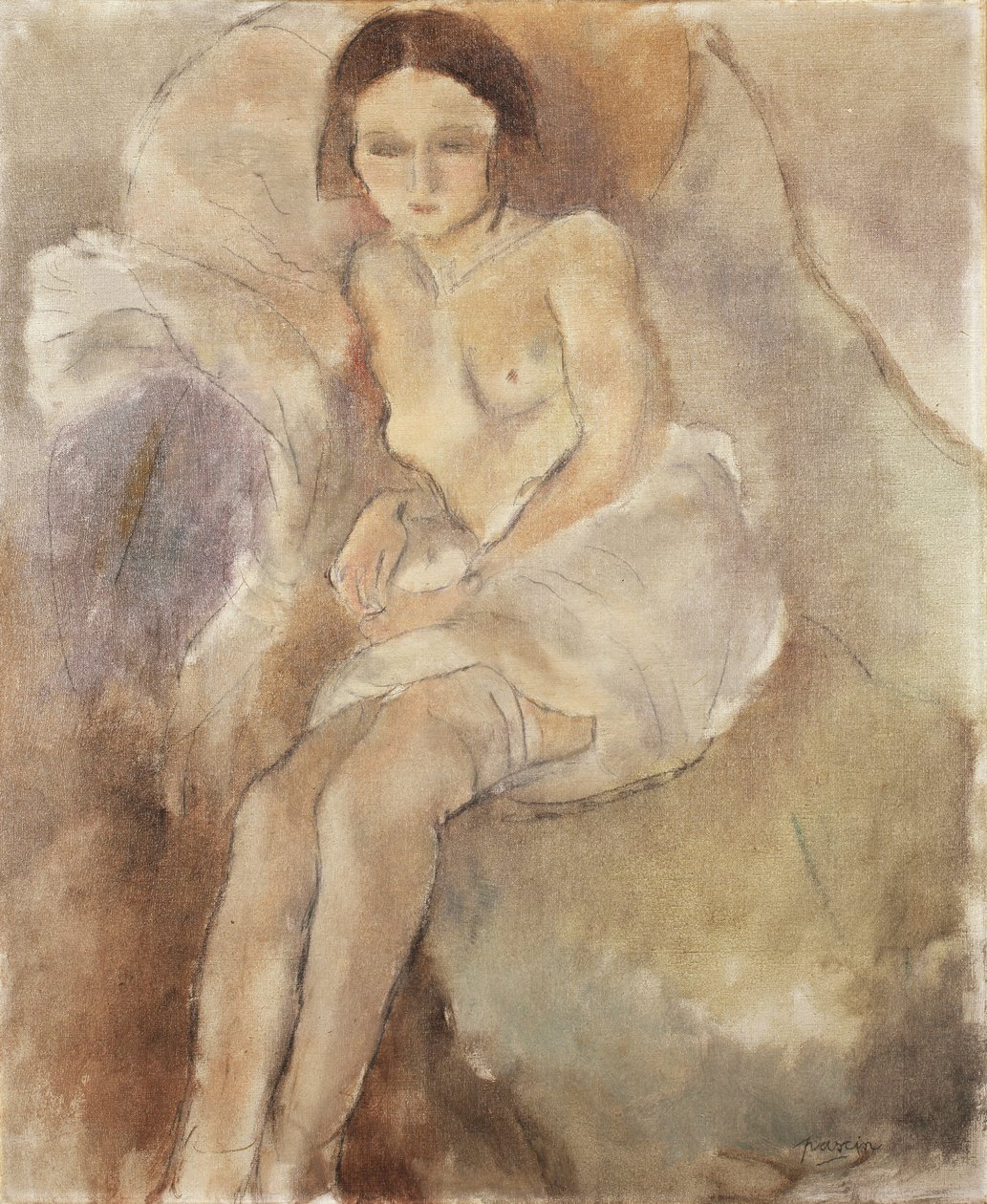 Mulher sentada, c.1925-30 de Jules Pascin
