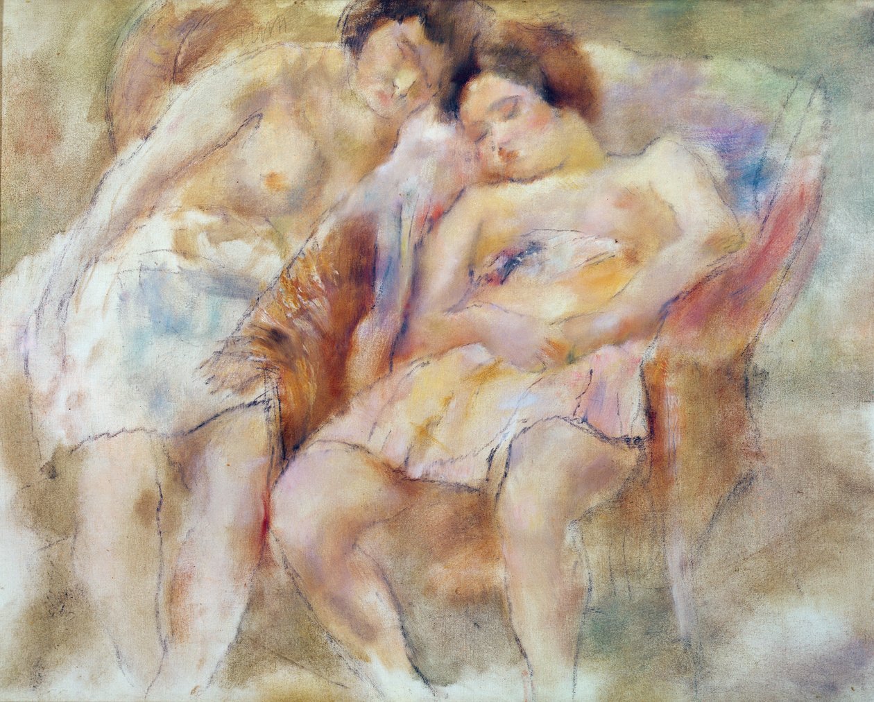 Os dois dorminhocos de Jules Pascin