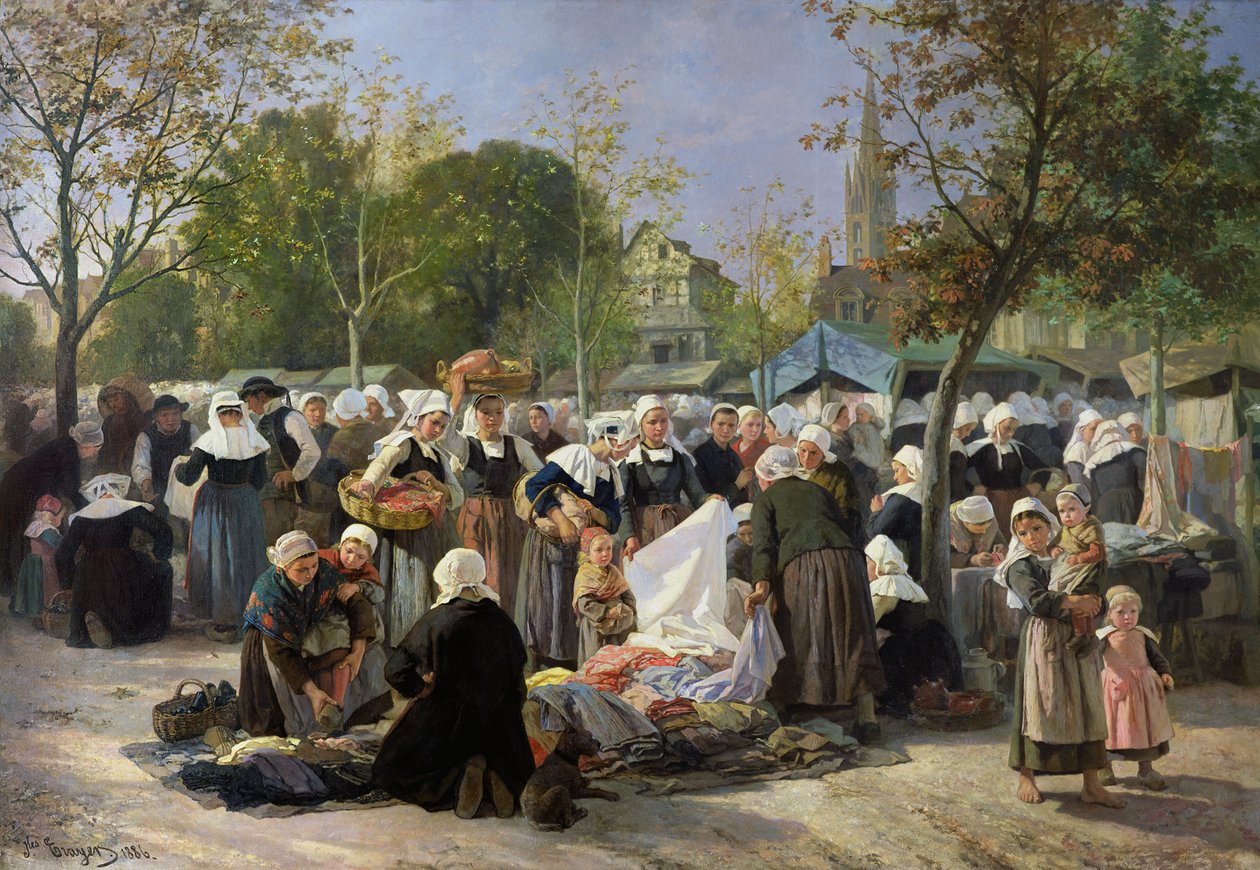 O mercado material de Jules Trayer