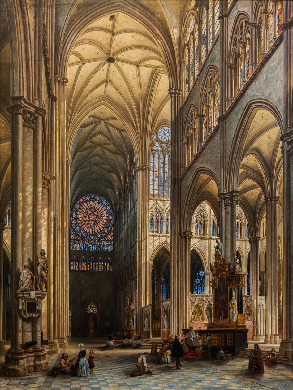 Interior da Catedral de Amiens de Jules Victor Genisson