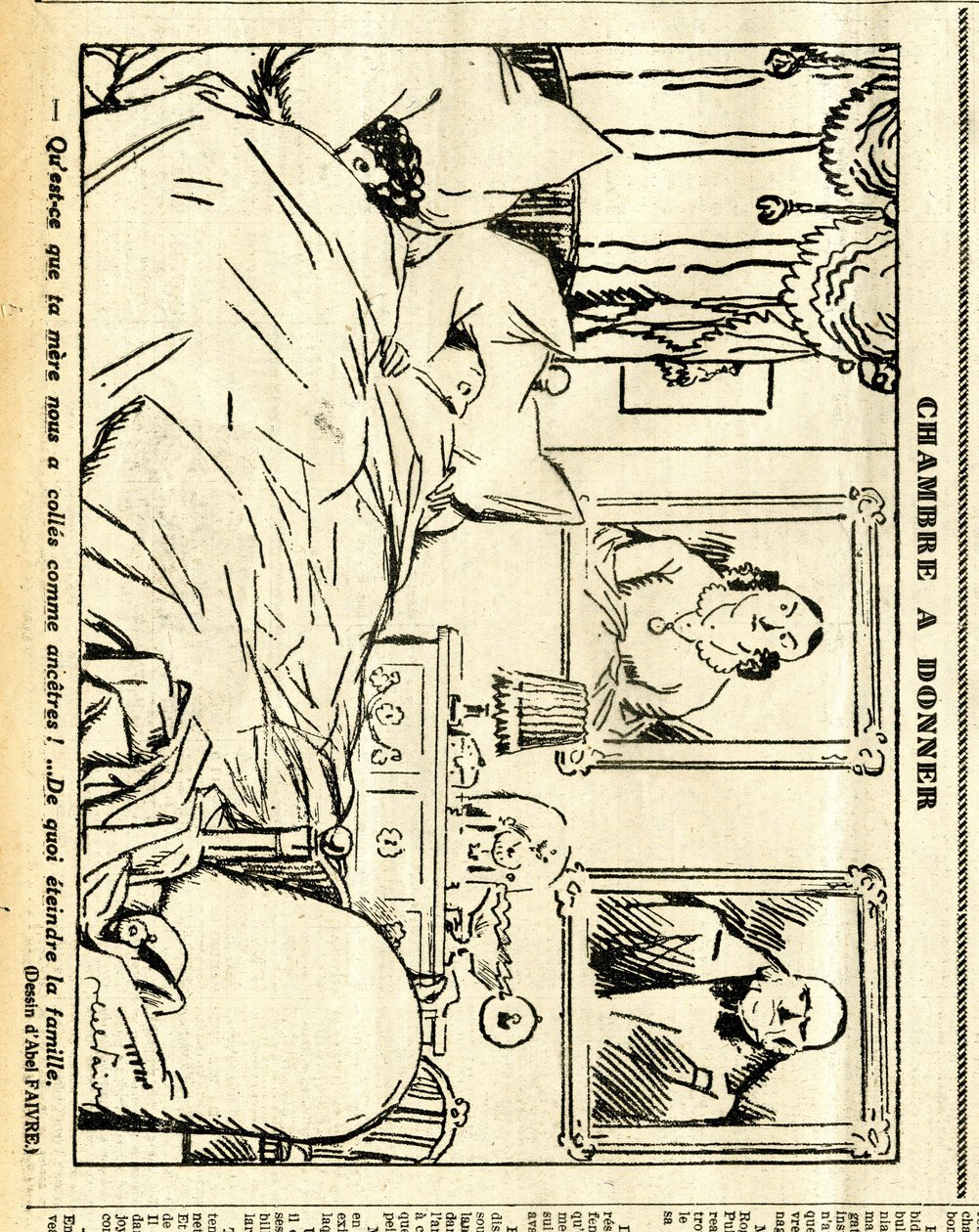 Candidato, Satirical em N & B de Jules Abel Faivre