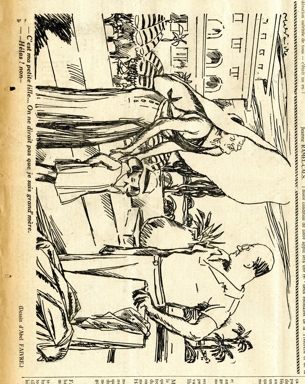 Candidato, Satirical em N & B de Jules Abel Faivre