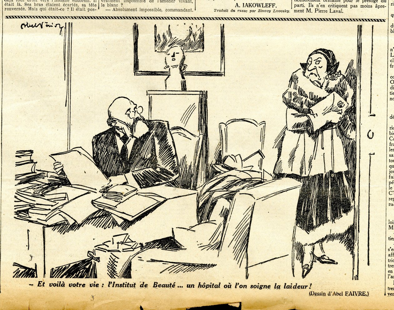 Candidato, Satirical em N & B de Jules Abel Faivre
