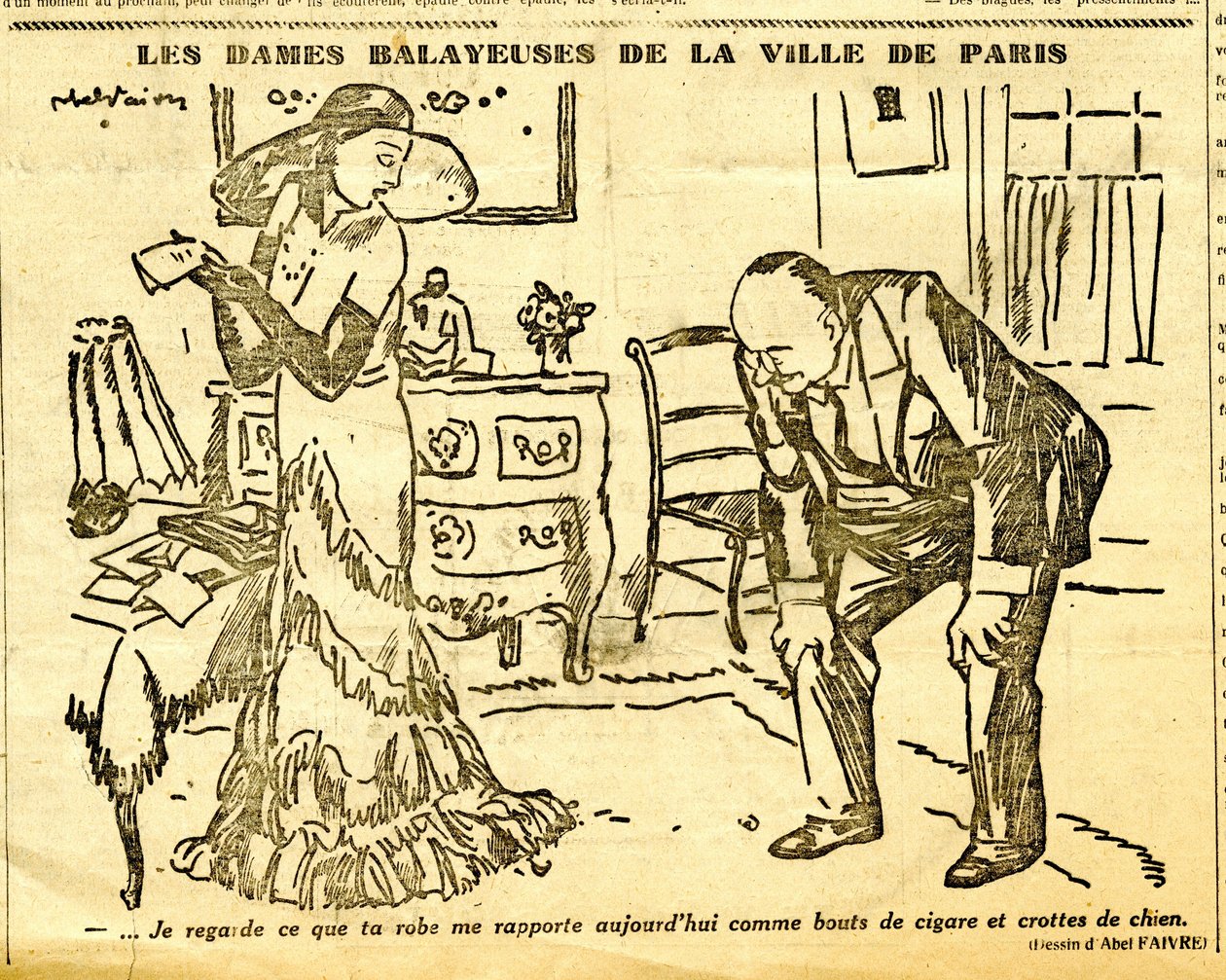 Candidato, Satirical em N & B de Jules Abel Faivre