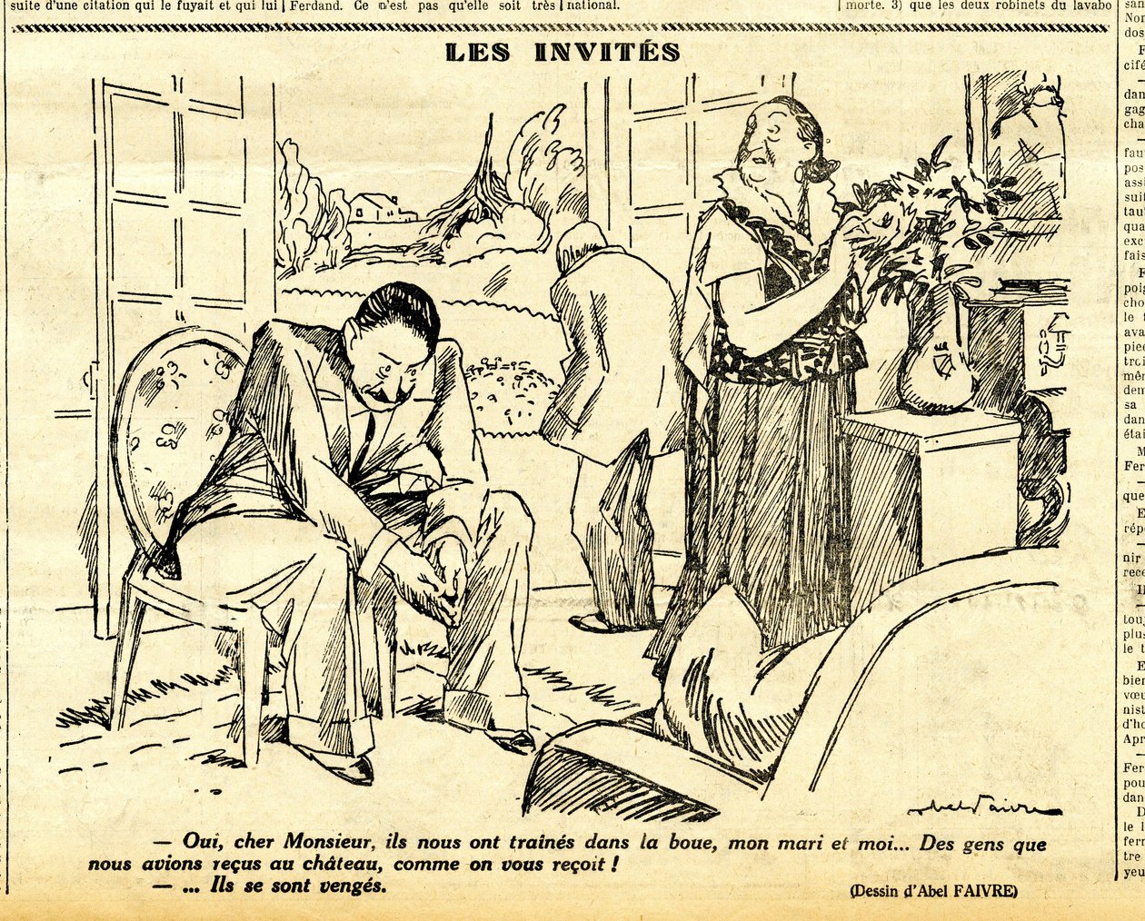 Candidato, Satirical em N & B de Jules Abel Faivre