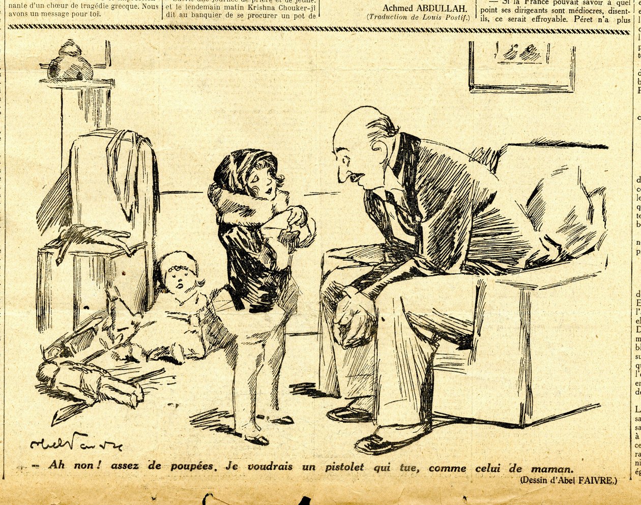 Candidato, Satirical em P&B de Jules Abel Faivre