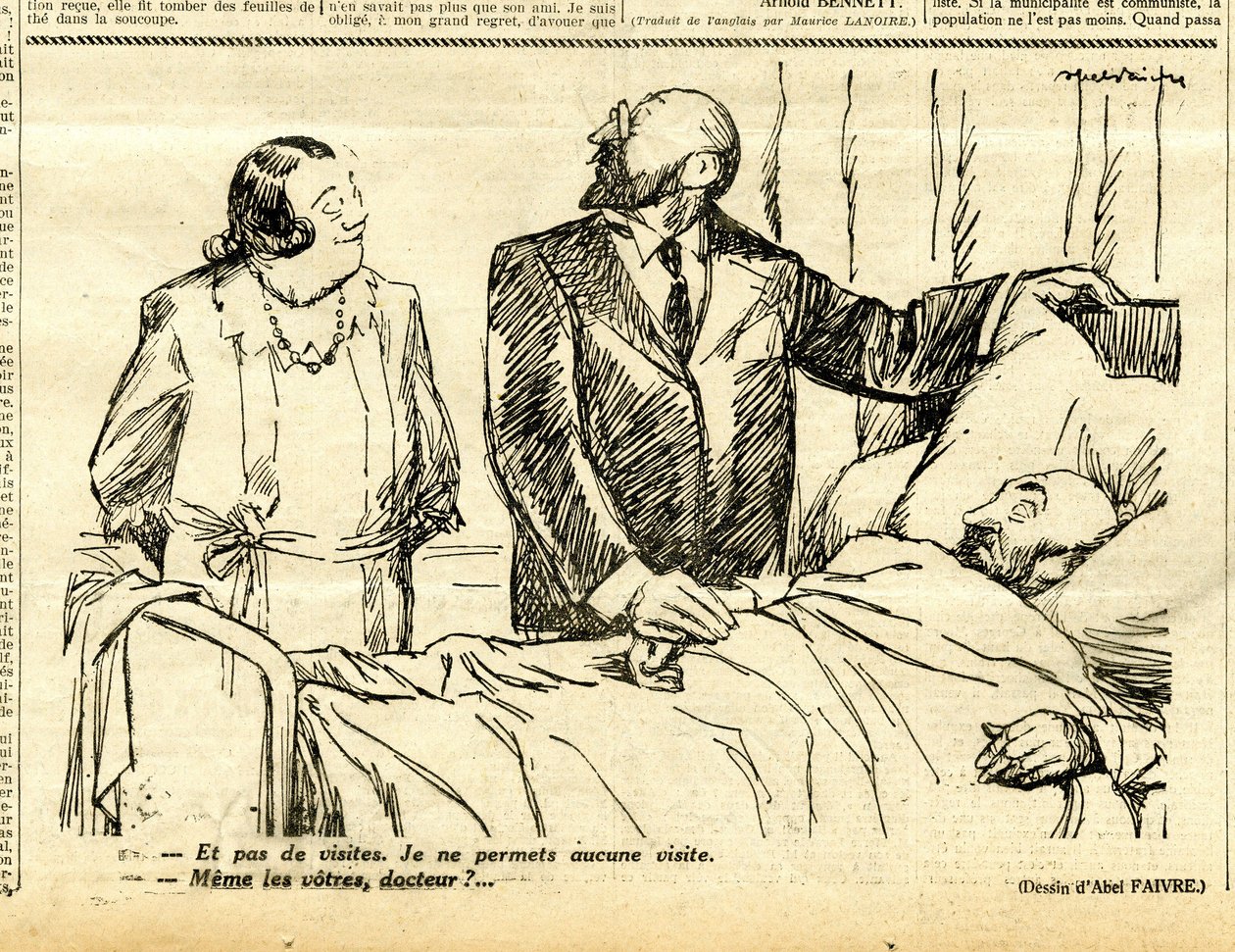 Candidato, Satirical em P&B de Jules Abel Faivre