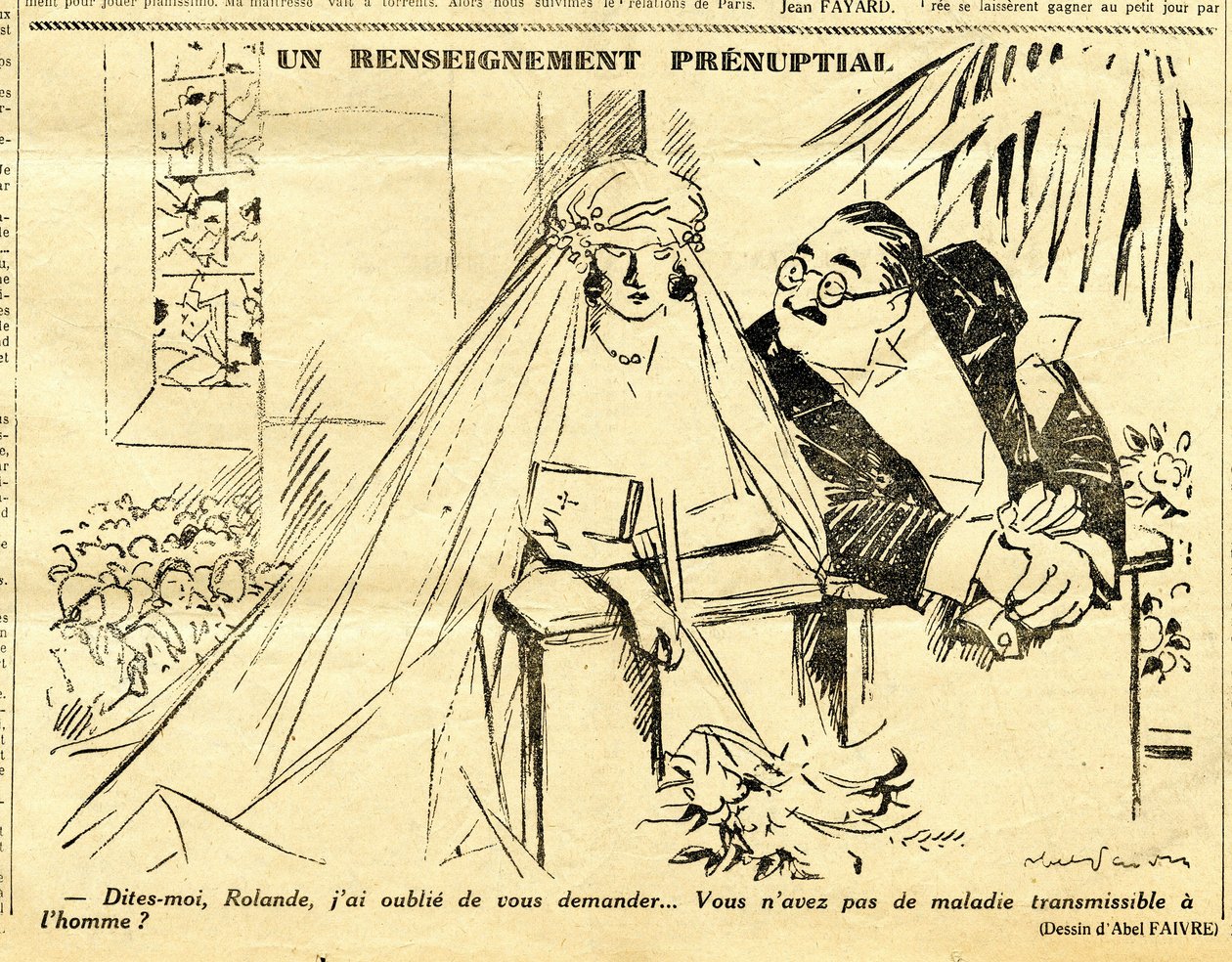 Candidato, Satirical em P&B de Jules Abel Faivre