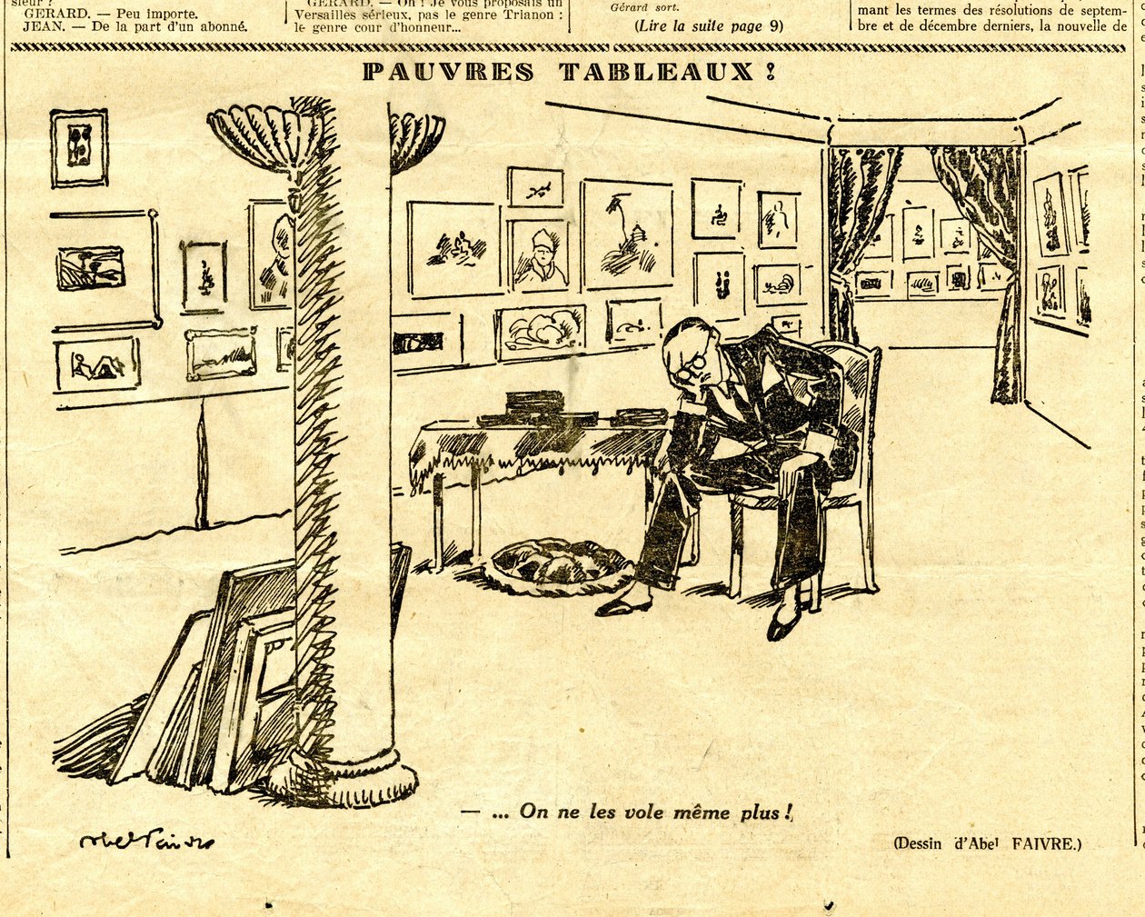 Candide, Satirical em P&B de Jules Abel Faivre