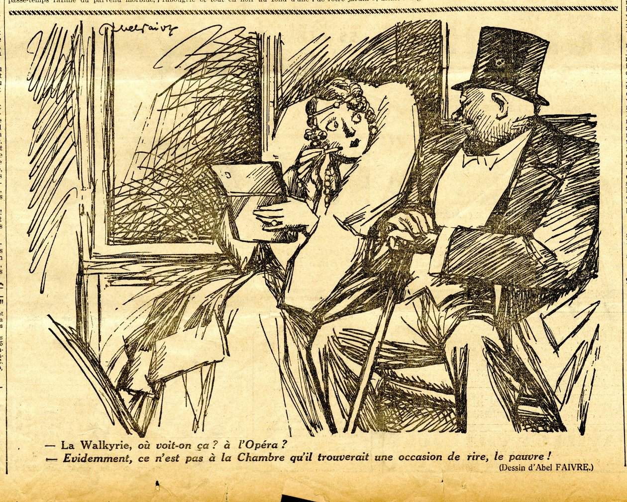 Candide, Satirical em P&B de Jules Abel Faivre
