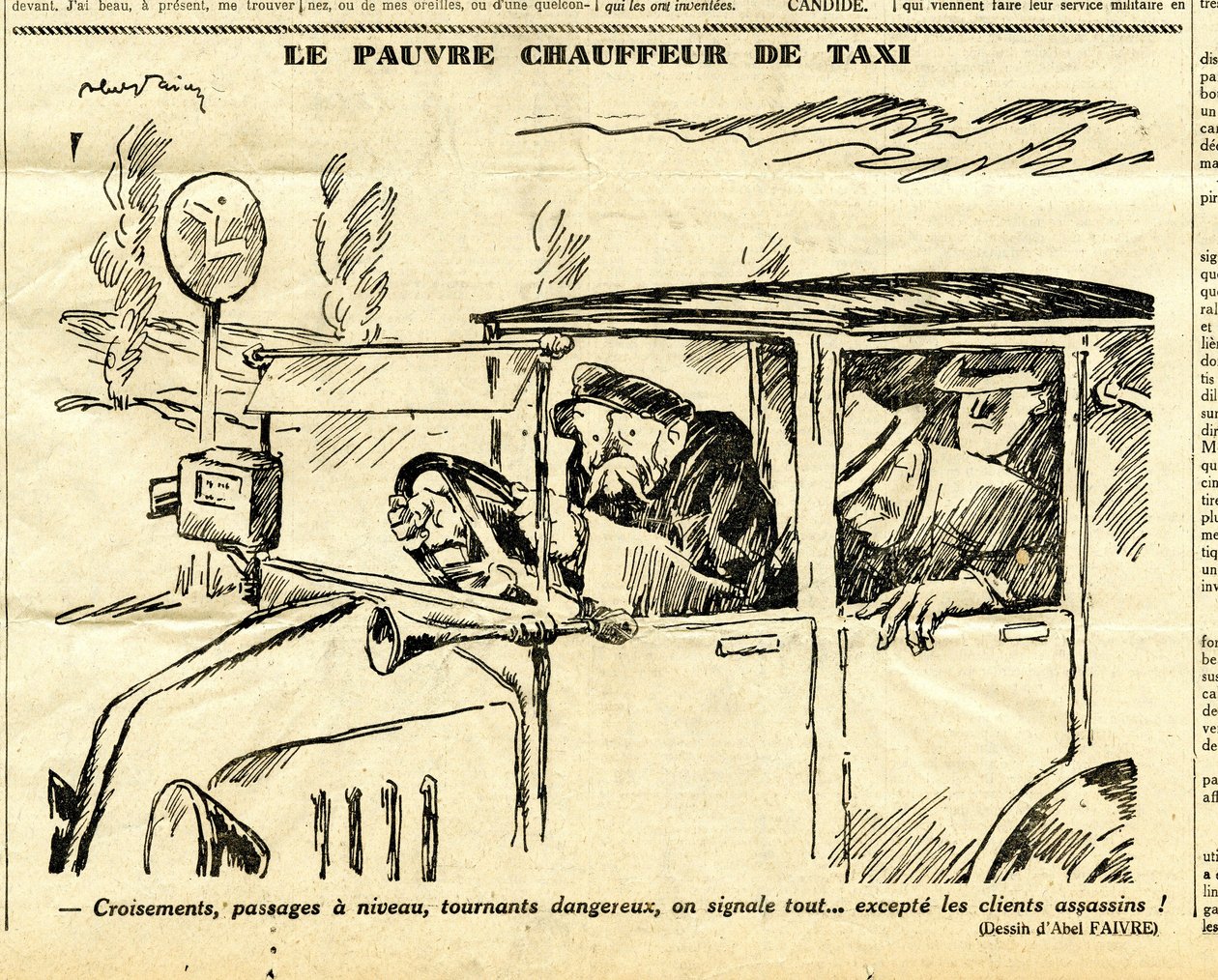 Candide, Satirical em P&B de Jules Abel Faivre