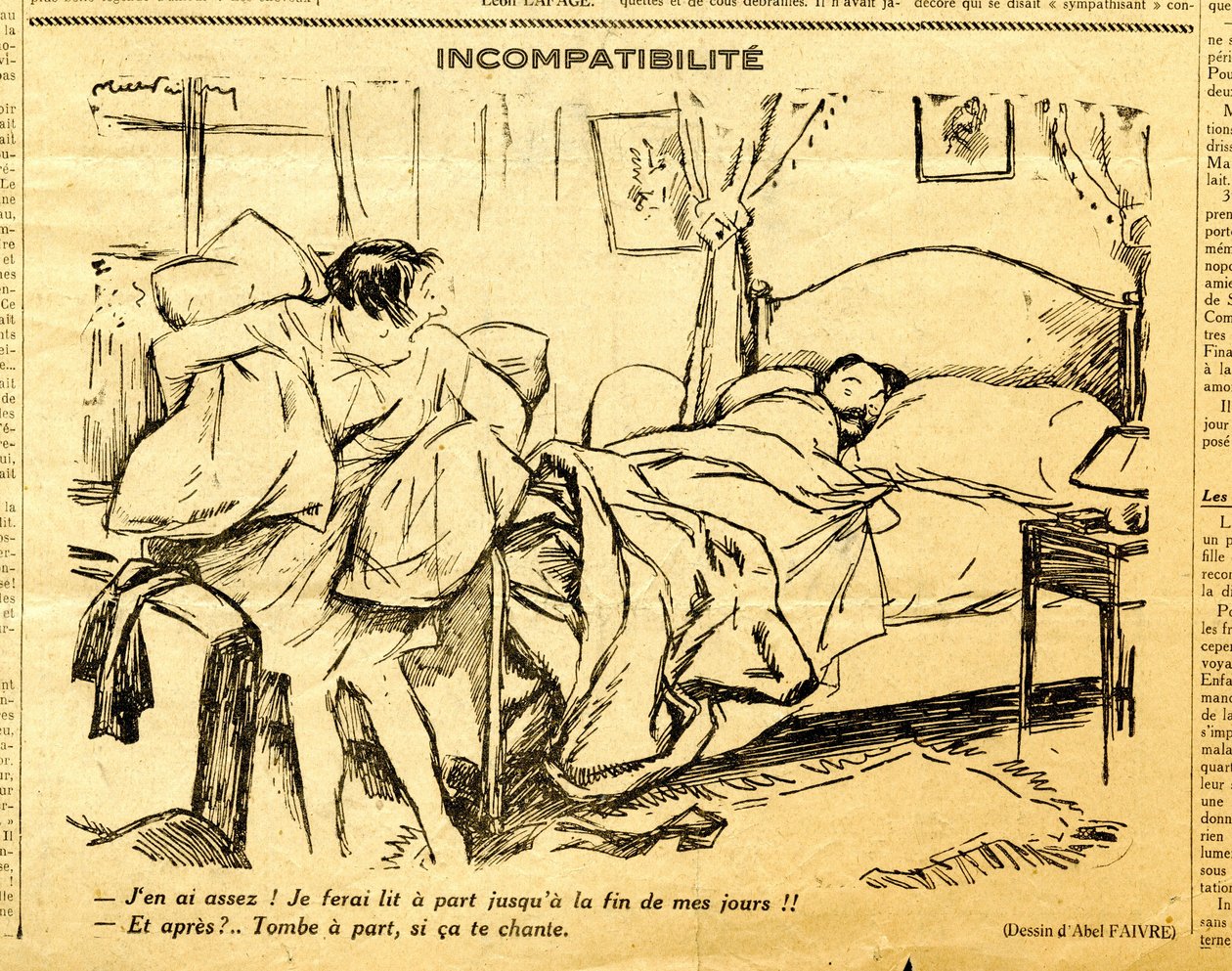Candide, Satirical em P&B de Jules Abel Faivre