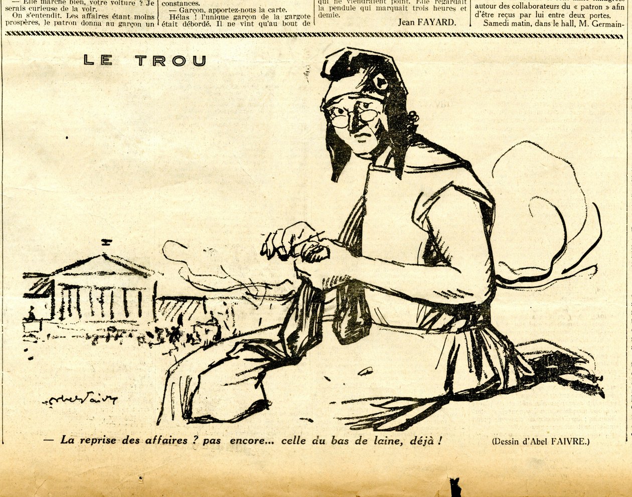Candide, Satirical em P&B de Jules Abel Faivre