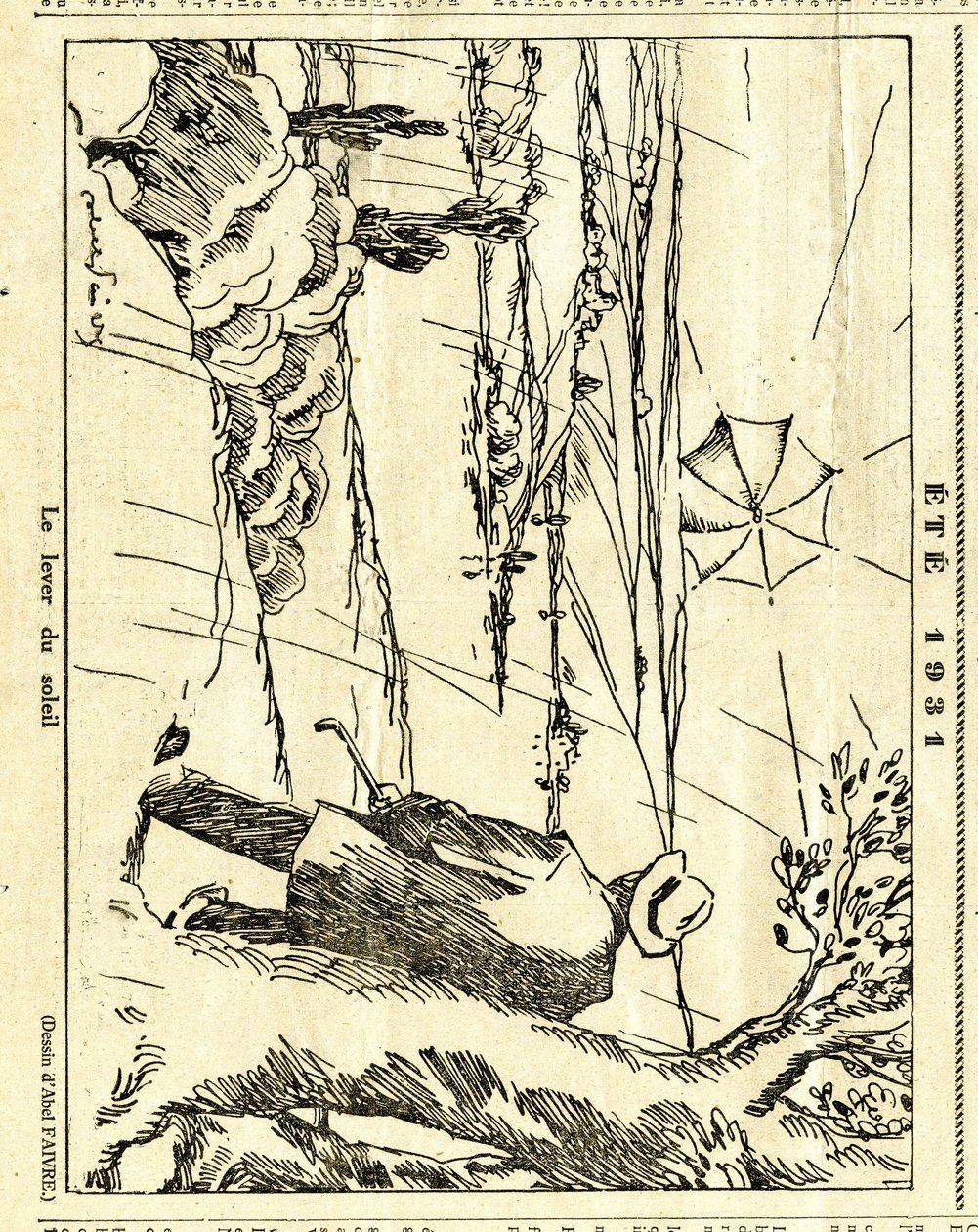 Candide, Satirical em P&B de Jules Abel Faivre