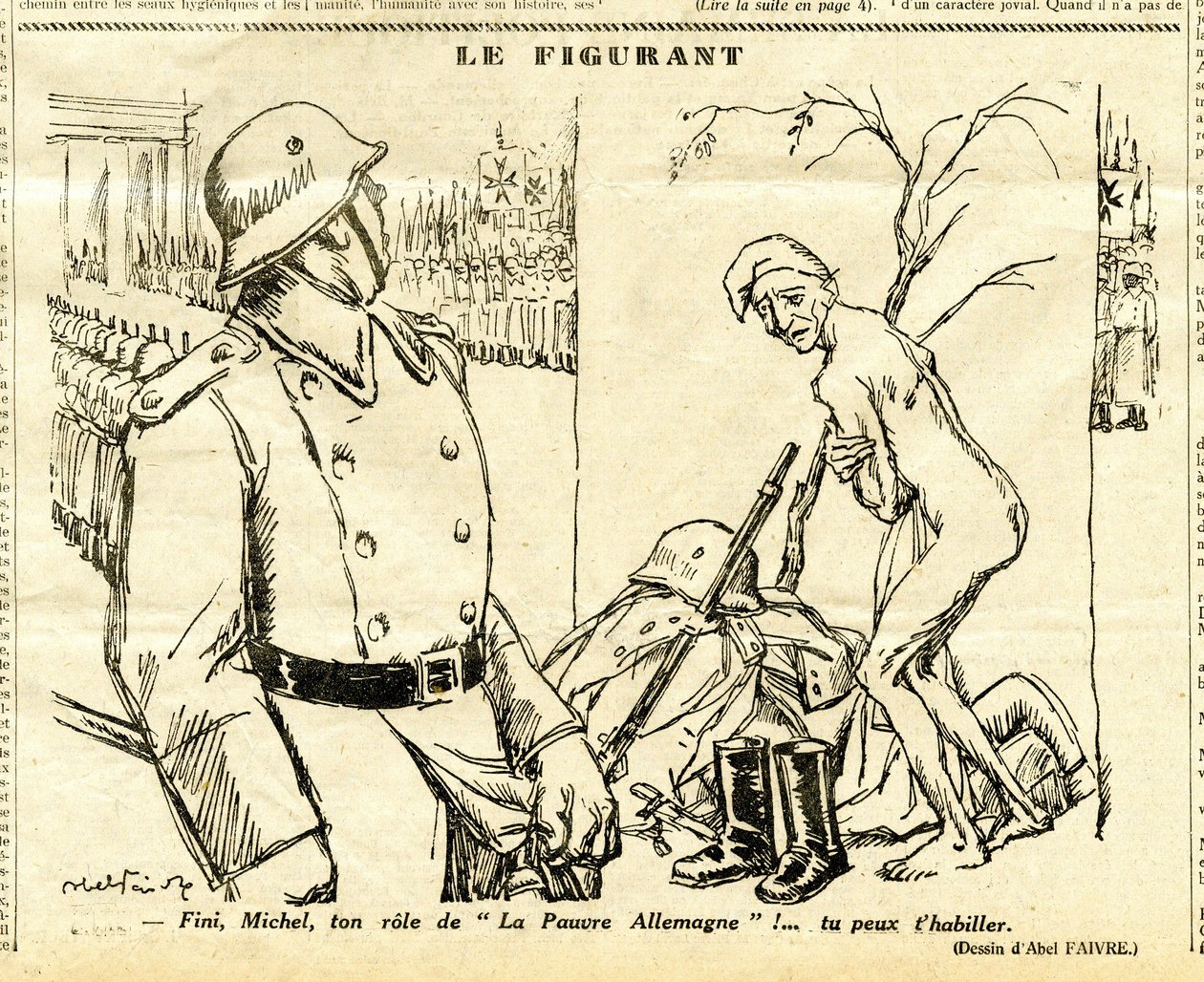 Candide, Satirical em P&B de Jules Abel Faivre