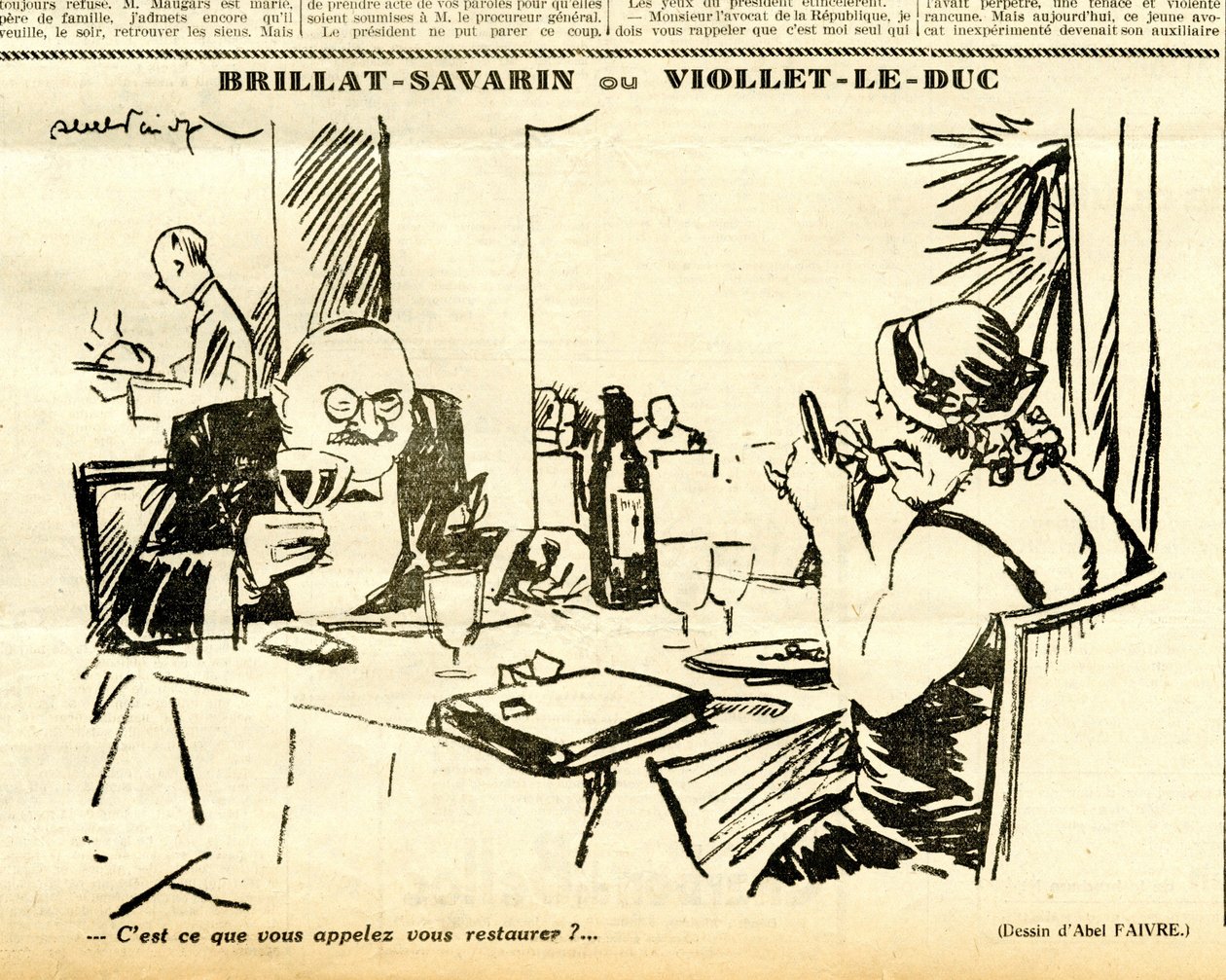 Candide, Satirical em P&B de Jules Abel Faivre
