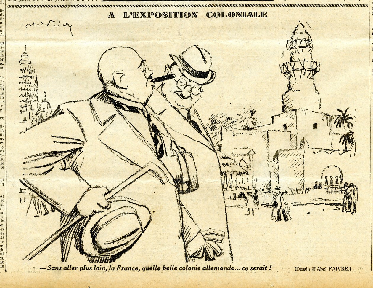 Candide, Satirical em P&B de Jules Abel Faivre