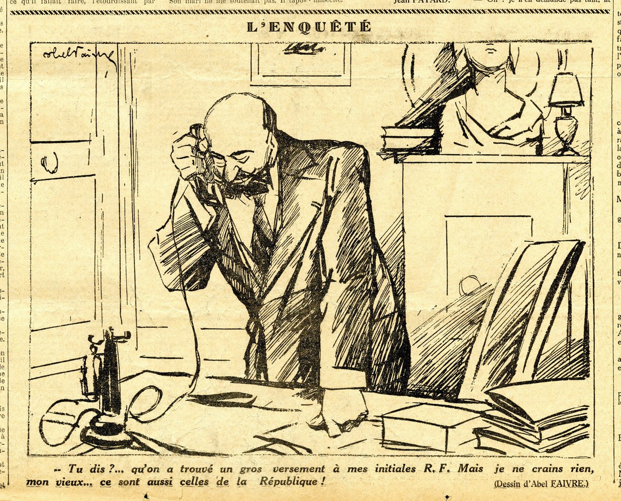 Candide, Satirical em P&B de Jules Abel Faivre