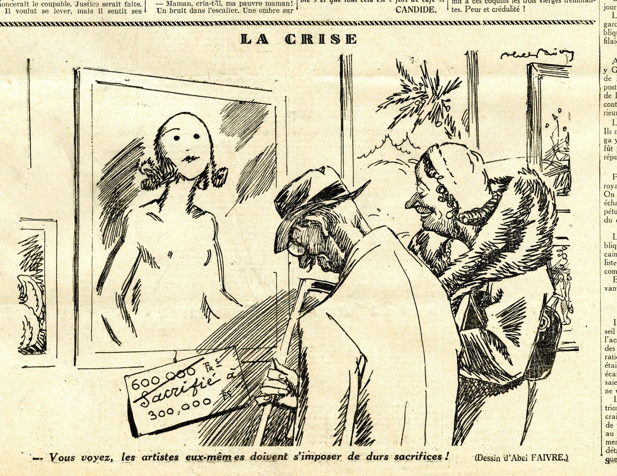 Candide, Satirical em P&B de Jules Abel Faivre