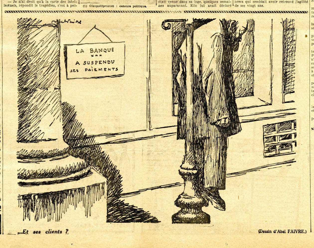 Candide, Satirical em P&B de Jules Abel Faivre