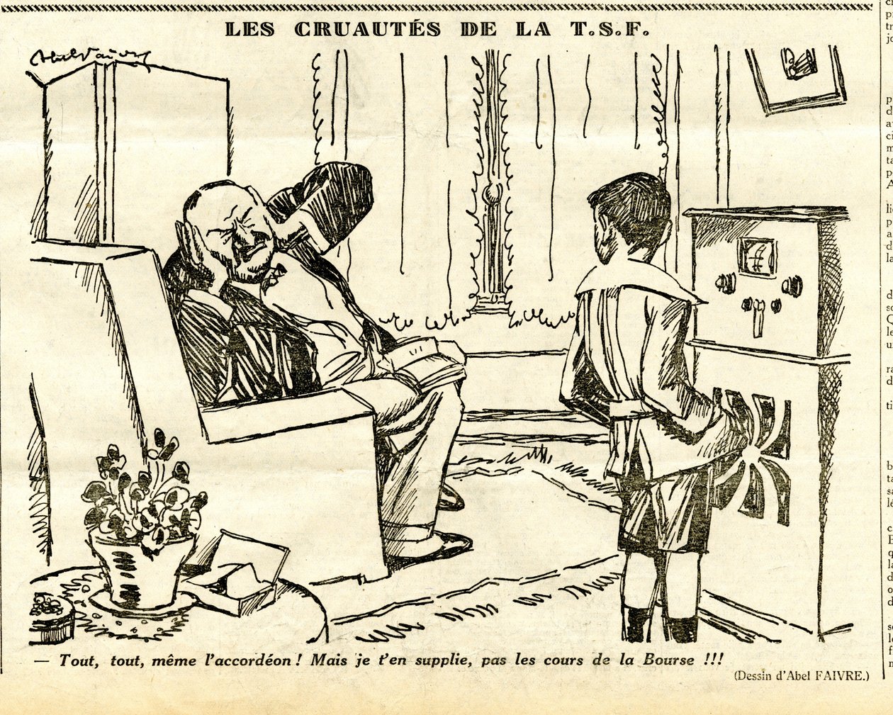 Candide, Satirical em P&B de Jules Abel Faivre