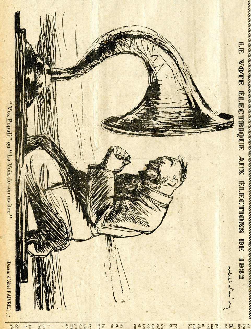 Candide, Satirical em P&B de Jules Abel Faivre