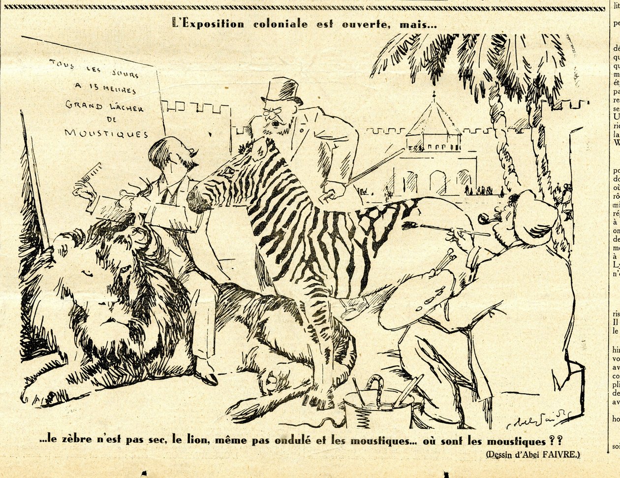 Candide, Satirical em P&B de Jules Abel Faivre