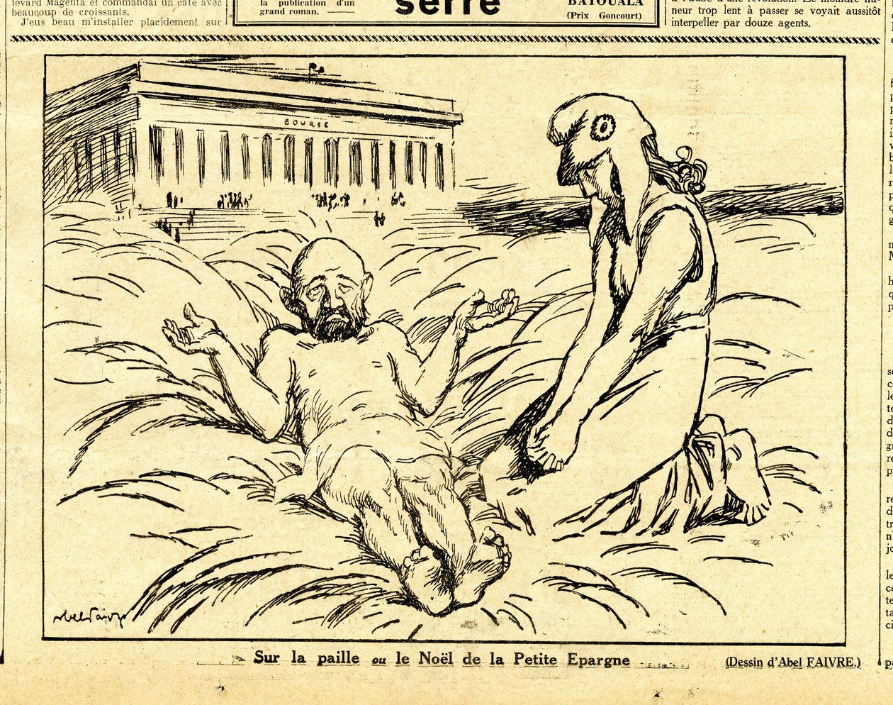 Candide, Satirical em P&B de Jules Abel Faivre