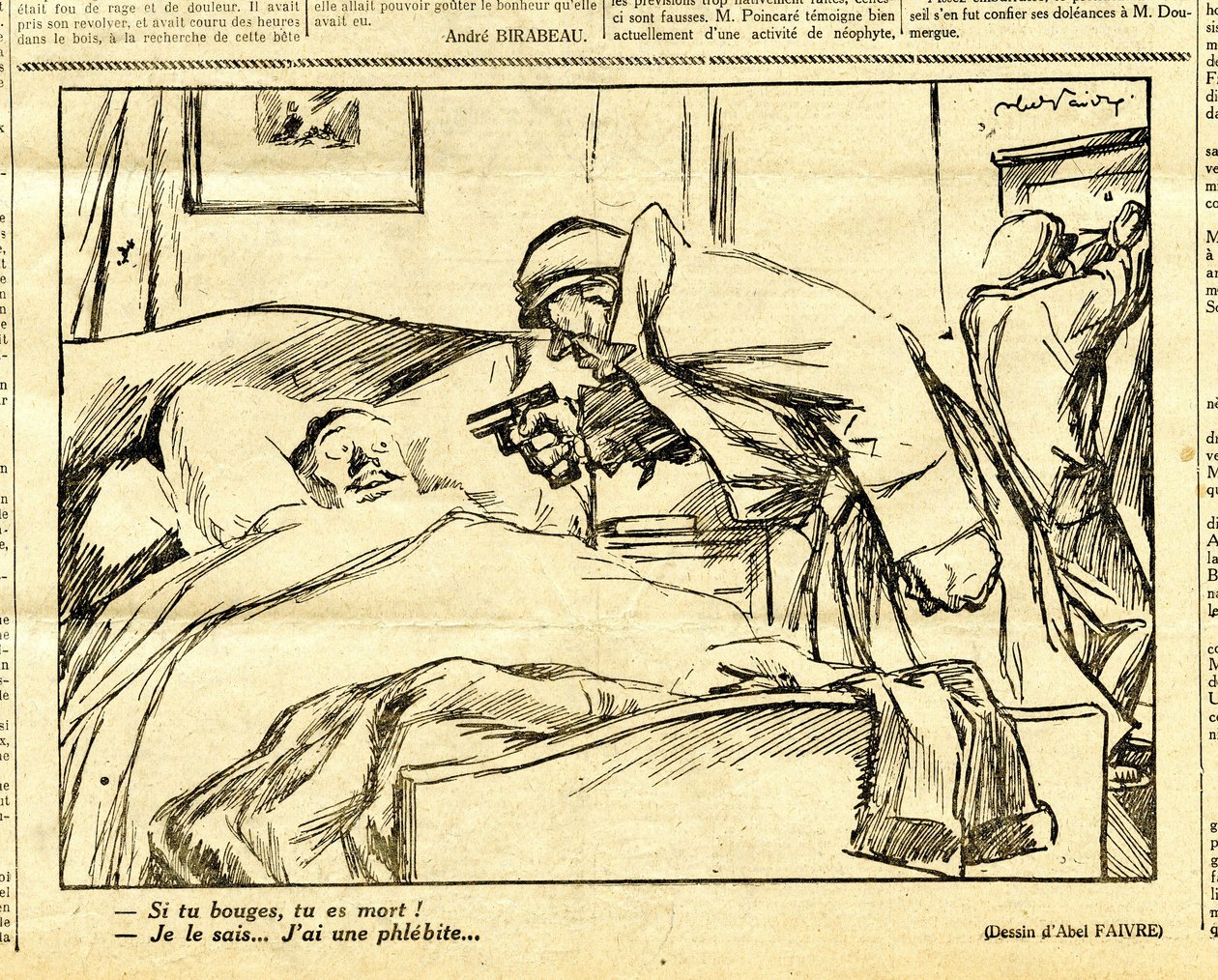 Candide, Satirical em P&B de Jules Abel Faivre
