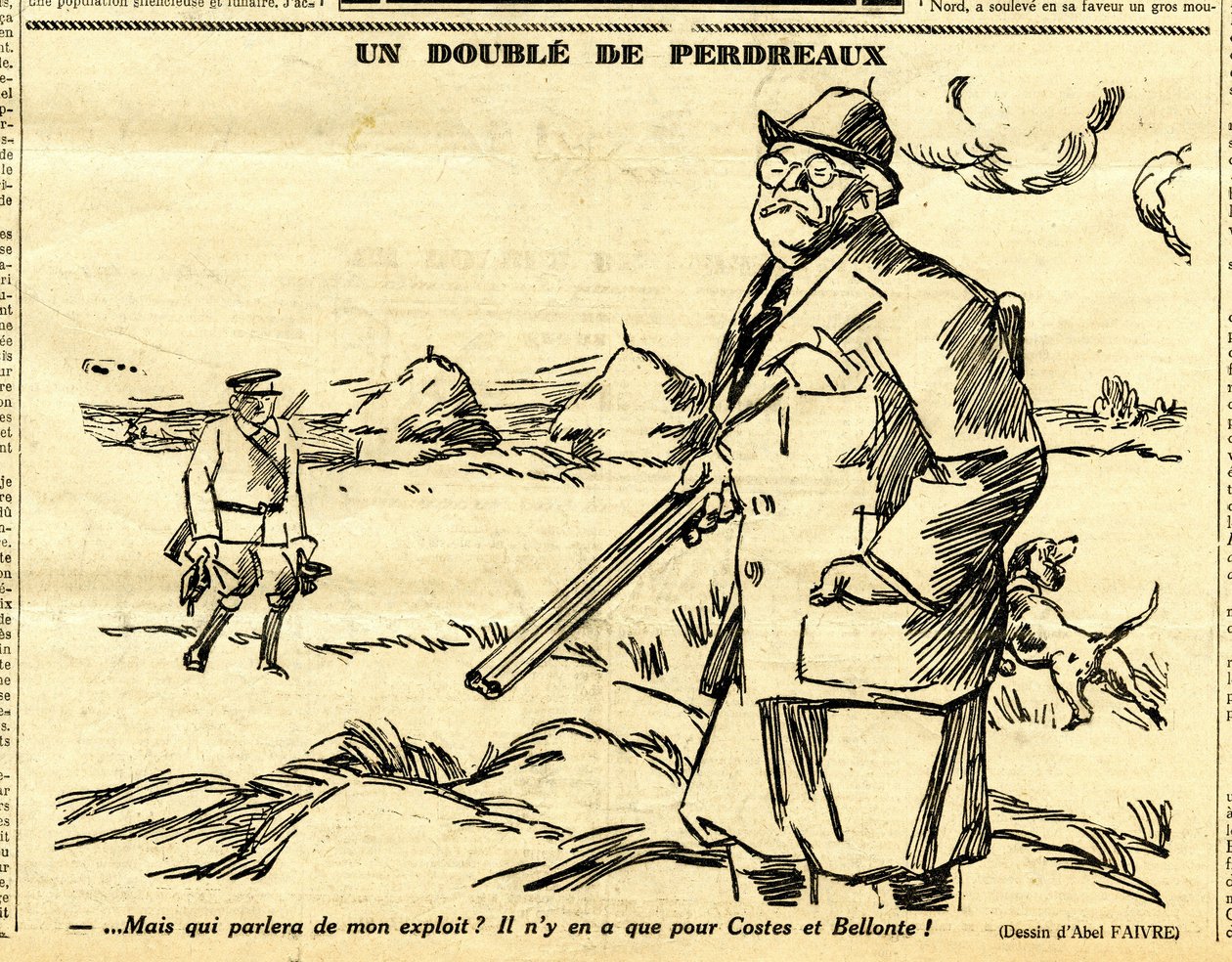 Candide, Satirical em P&B de Jules Abel Faivre