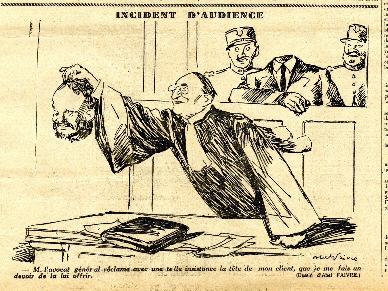 Candide, Satirical em P&B de Jules Abel Faivre