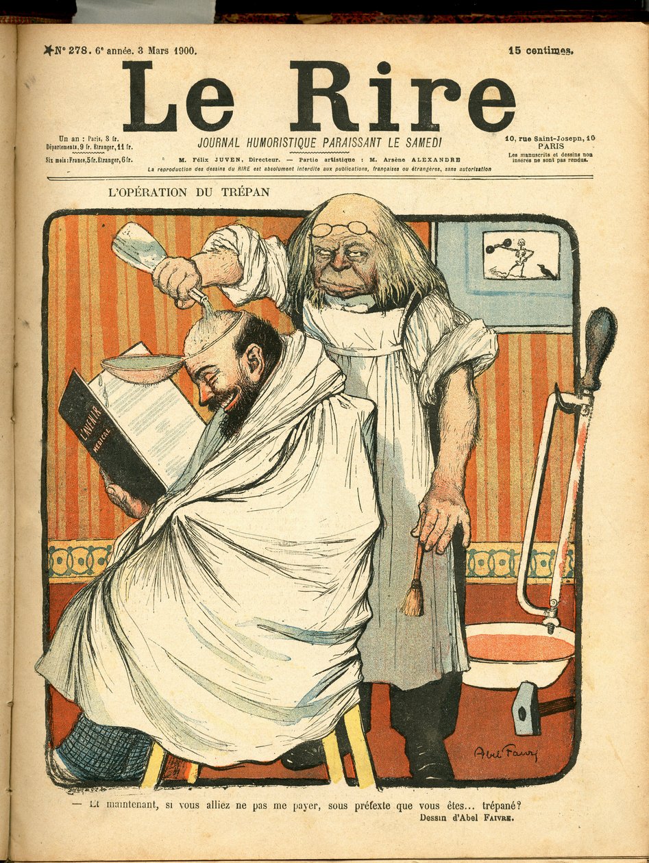 Capa do "Le Lire", número 278, Satirique en Colours de Jules Abel Faivre