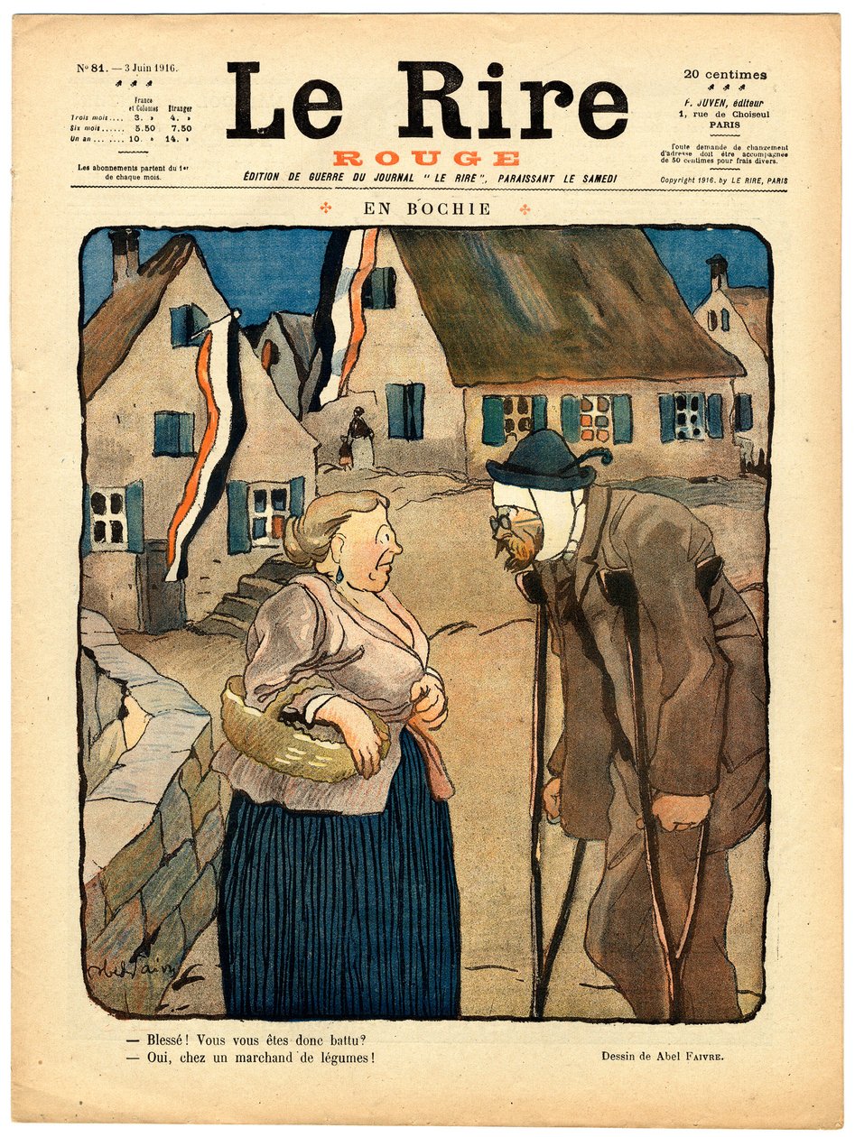 Capa de "The Red Laughter", Satirical in Colors de Jules Abel Faivre