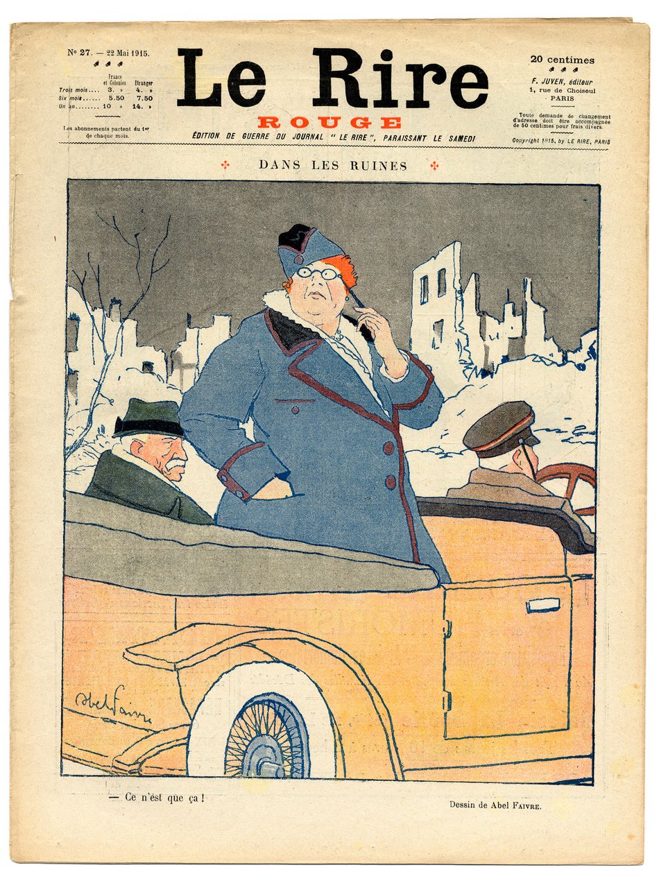 Capa de "The Red Laughter", Satirical in Colors de Jules Abel Faivre
