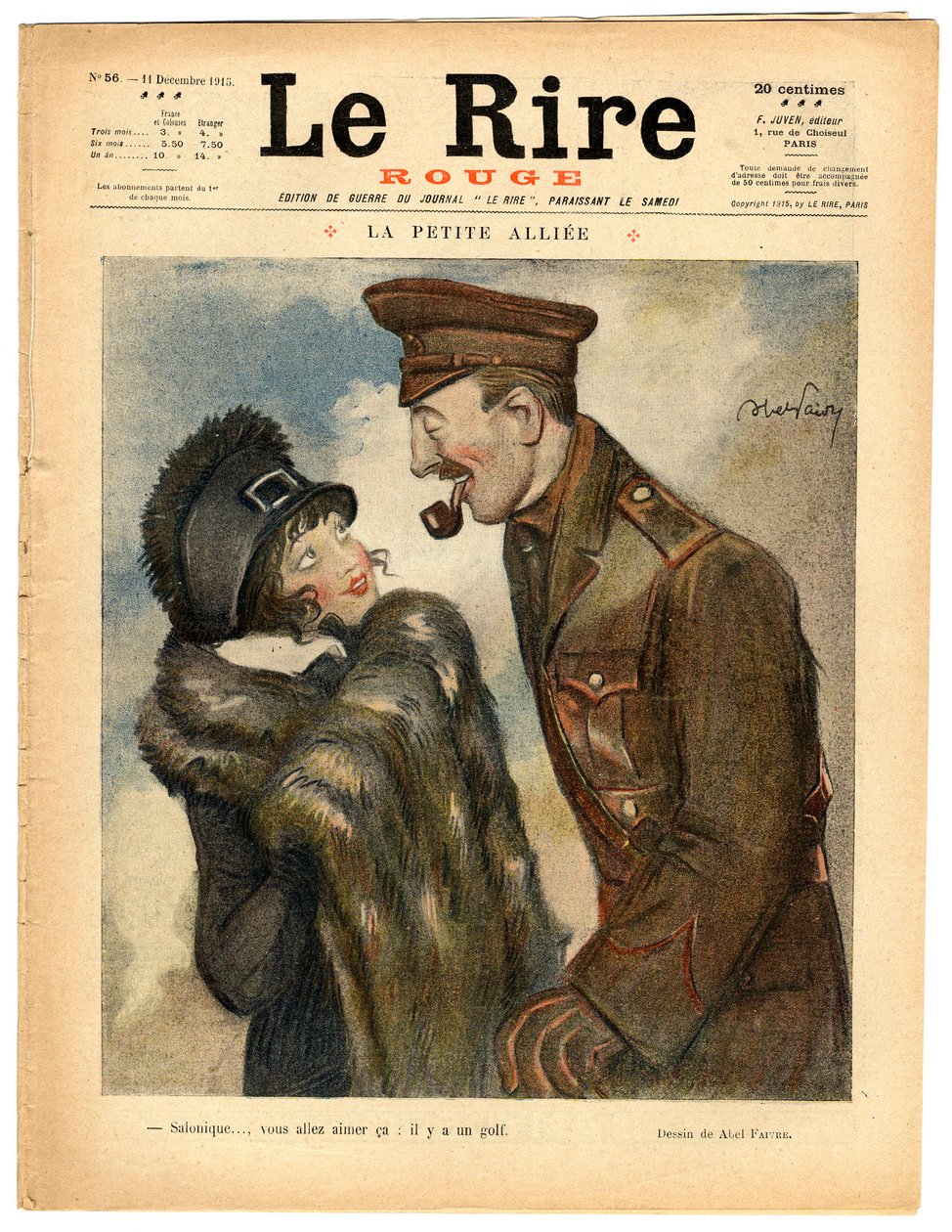 Capa de "The Red Laughter", Satirical in Colors de Jules Abel Faivre