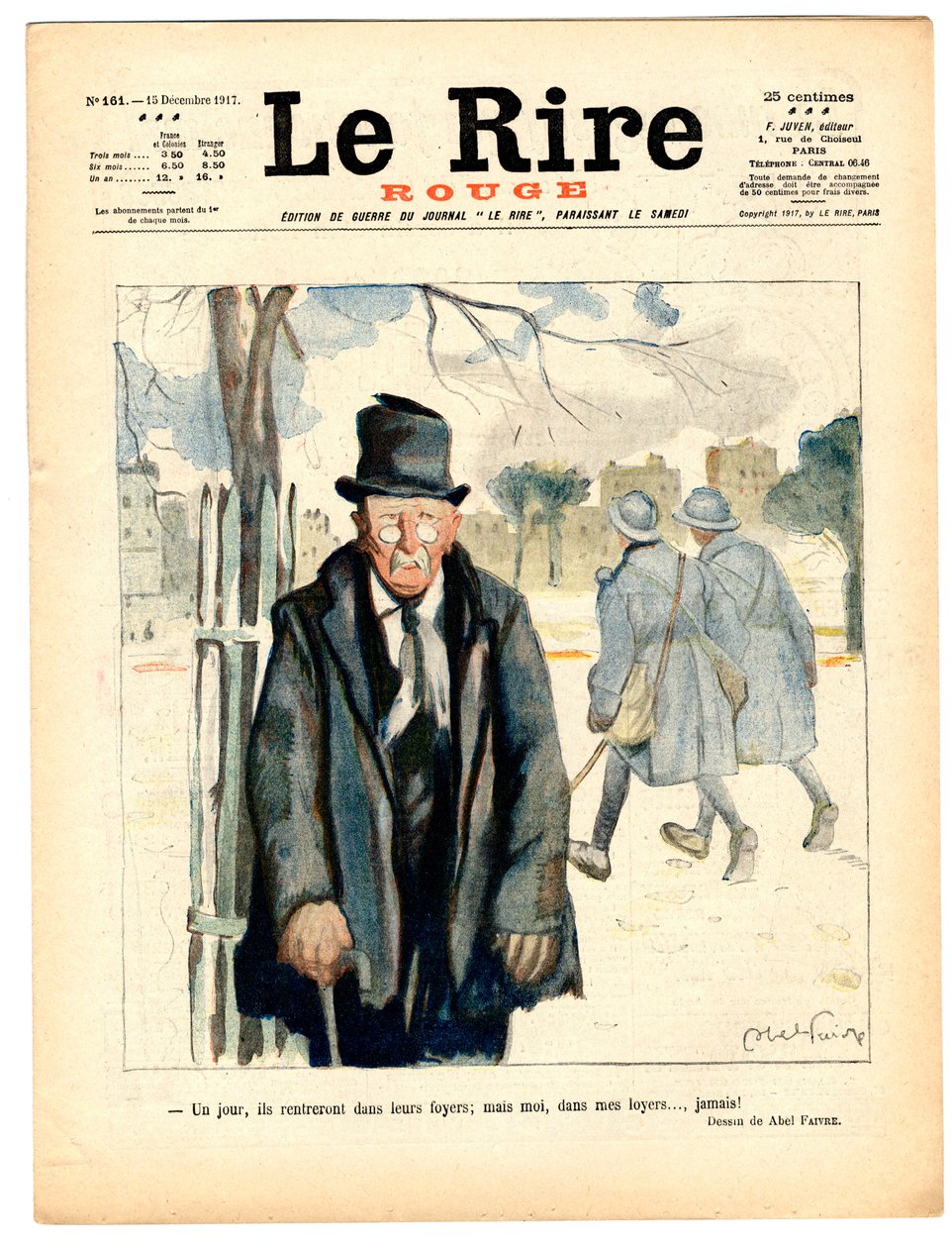Capa de "The Red Laughter", Satirical in Colors de Jules Abel Faivre