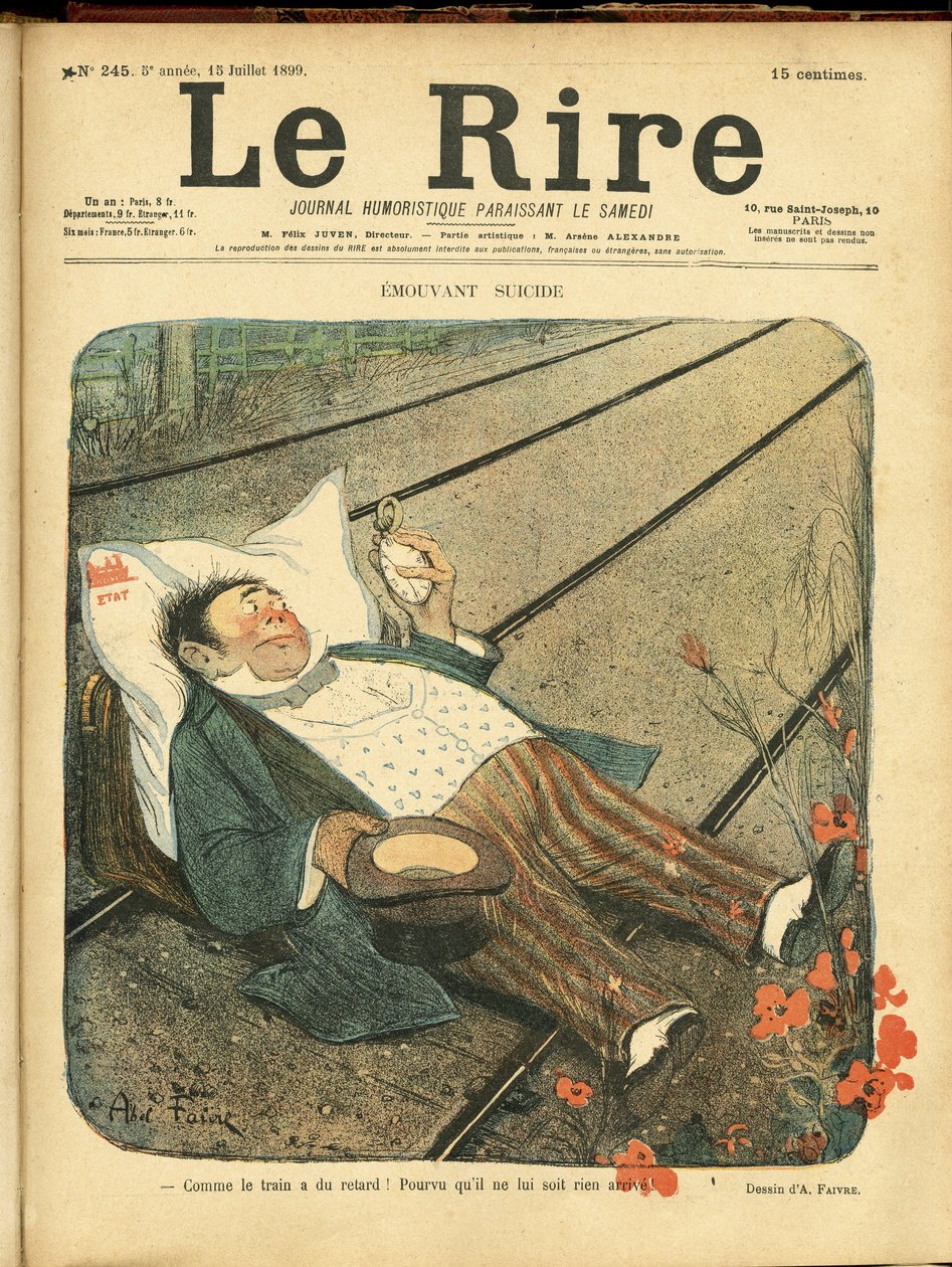 Ilustração de Abel Faivre (1867-1945) para a Capa de Le Rire de Jules Abel Faivre