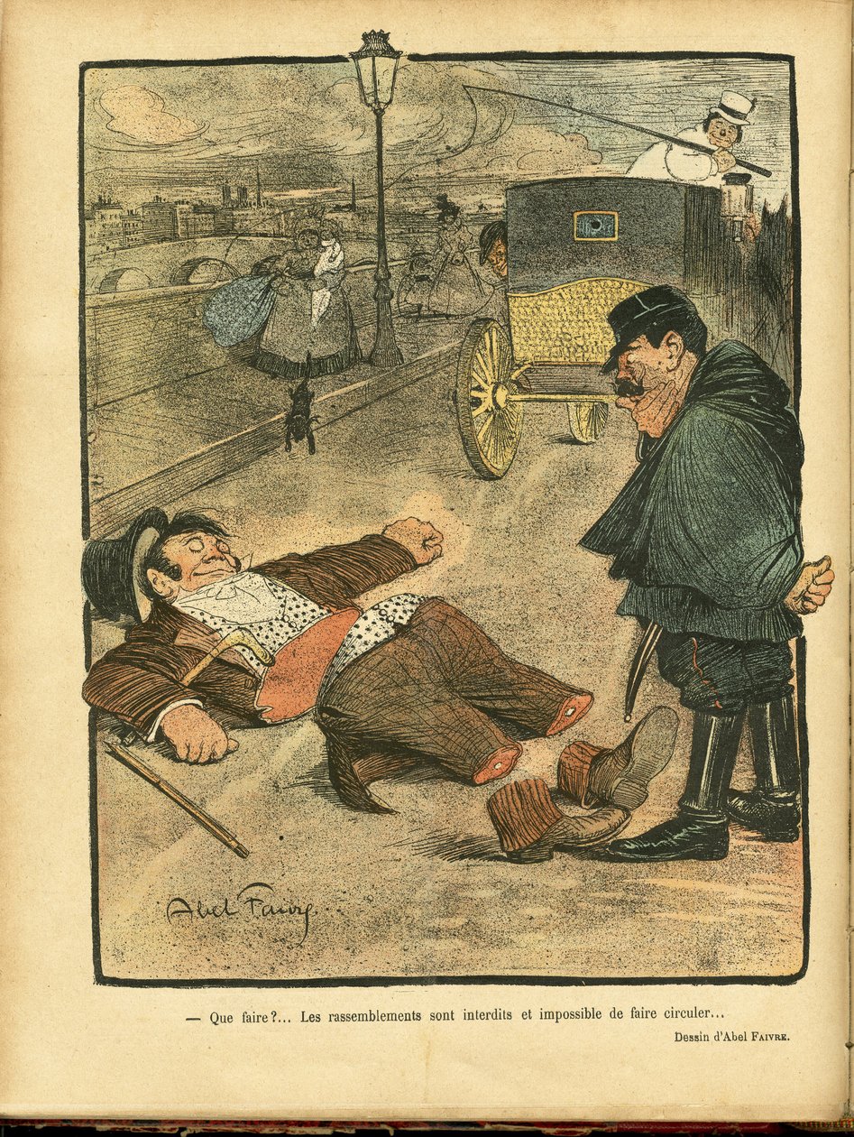 Ilustração de Abel Faivre (1867-1945) em Le Rire de Jules Abel Faivre