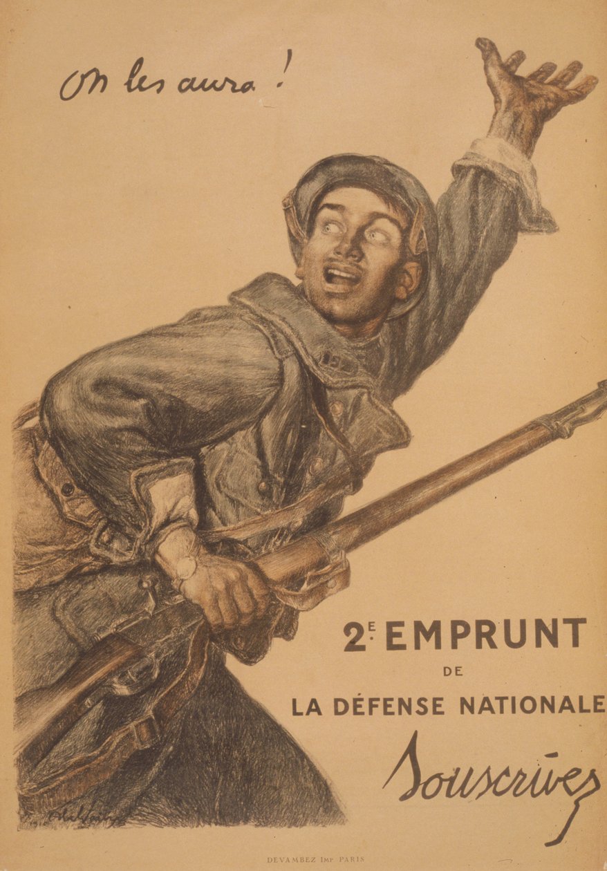 Nós vamos apanhá-los! 2º Empréstimo da Defesa Nacional. Assine de Jules Abel Faivre