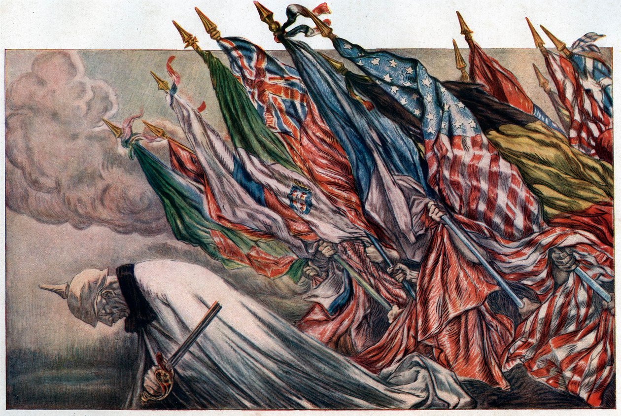 Poster para o "4º Loan de la Defense Nationale" 1918 (cartaz) de Jules Abel Faivre