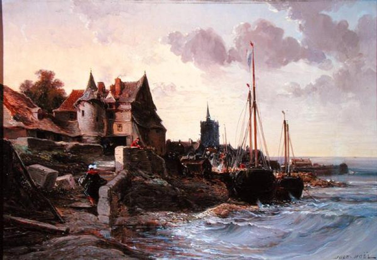 Souvenir de Douarnenes (óleo sobre tela) de Jules Achille Noel