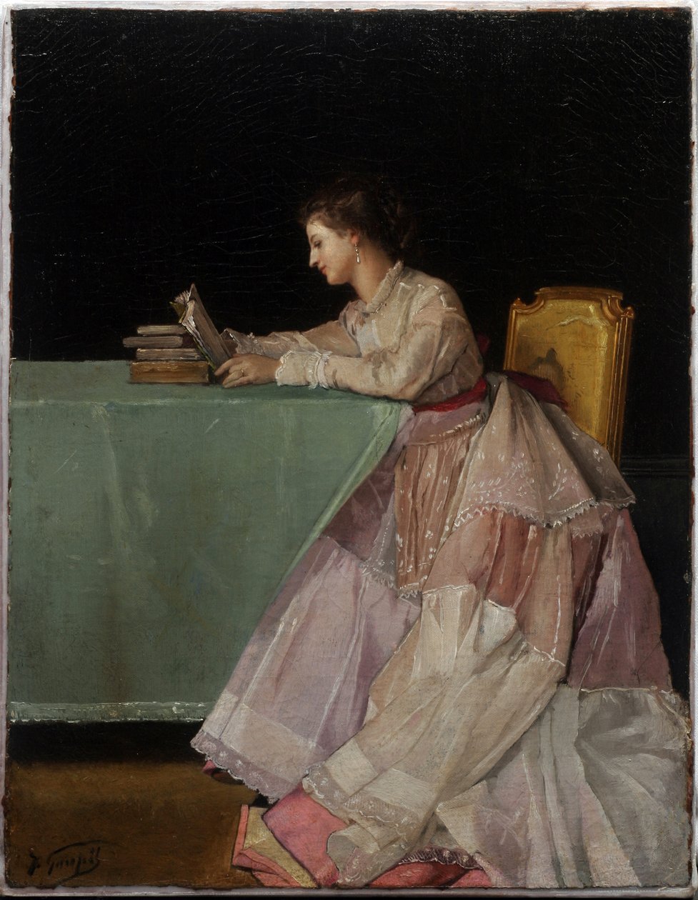 Mulher sentada de Jules Adolphe Goupil