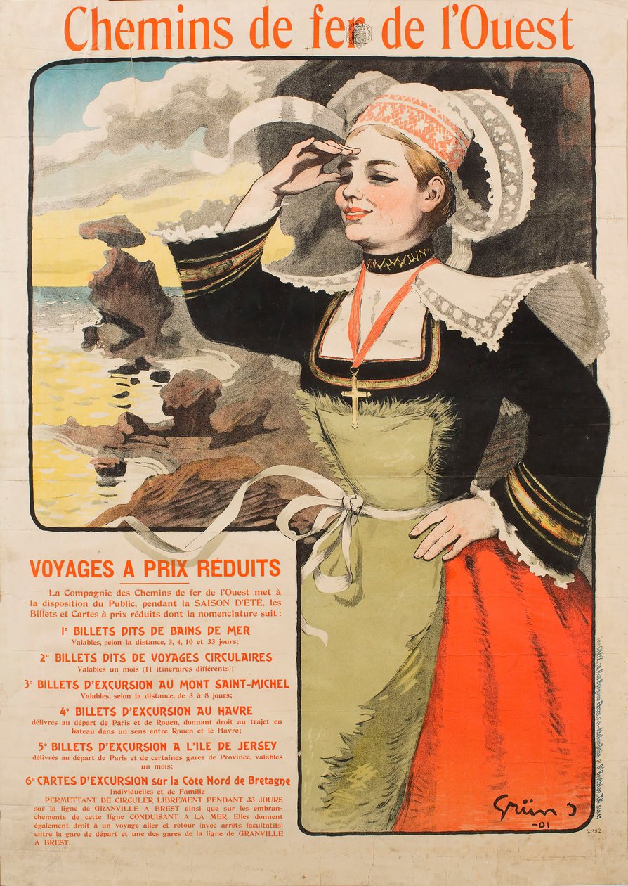 Estradas de ferro ocidentais, 1901. de Jules Alexandre Grün