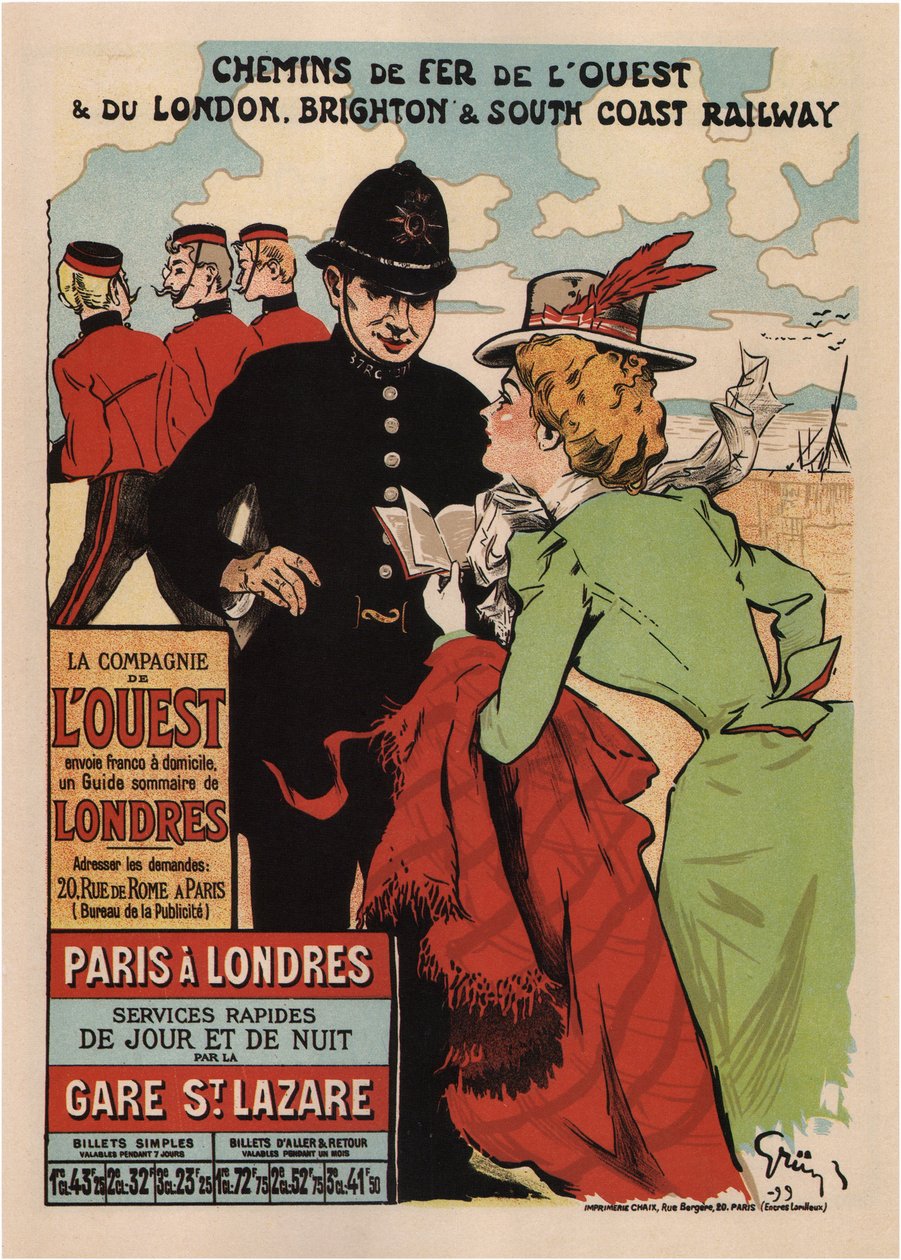 Paris Londres de Jules Alexandre Gruen or Grun